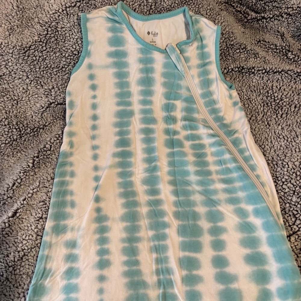 Kyte Baby Sleepsack in Robin Rip Tide - Size L (28-42 lbs / 33-40 in), 0.5 TOG